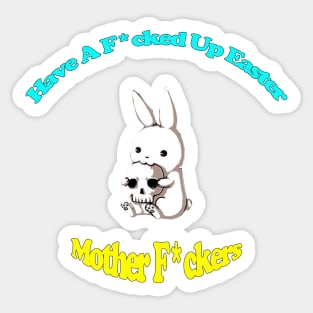 Evil Easter Bunny Sticker